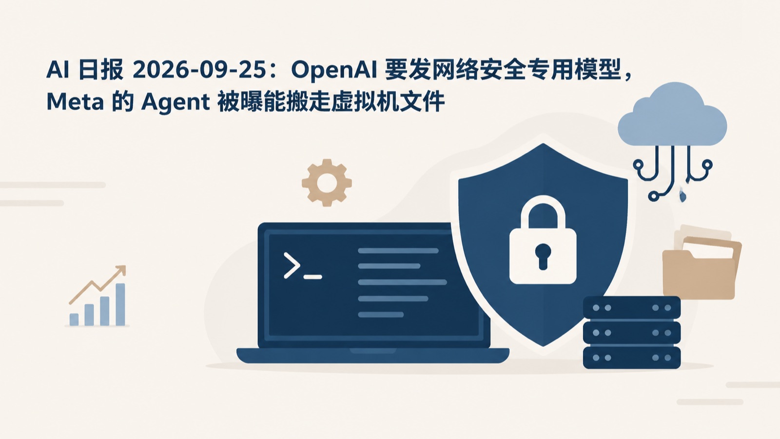 AI 日报 2026-09-25：OpenAI 要发网络安全专用模型，Meta 的 Agent 被曝能搬走虚拟机文件-小绵羊的小窝
