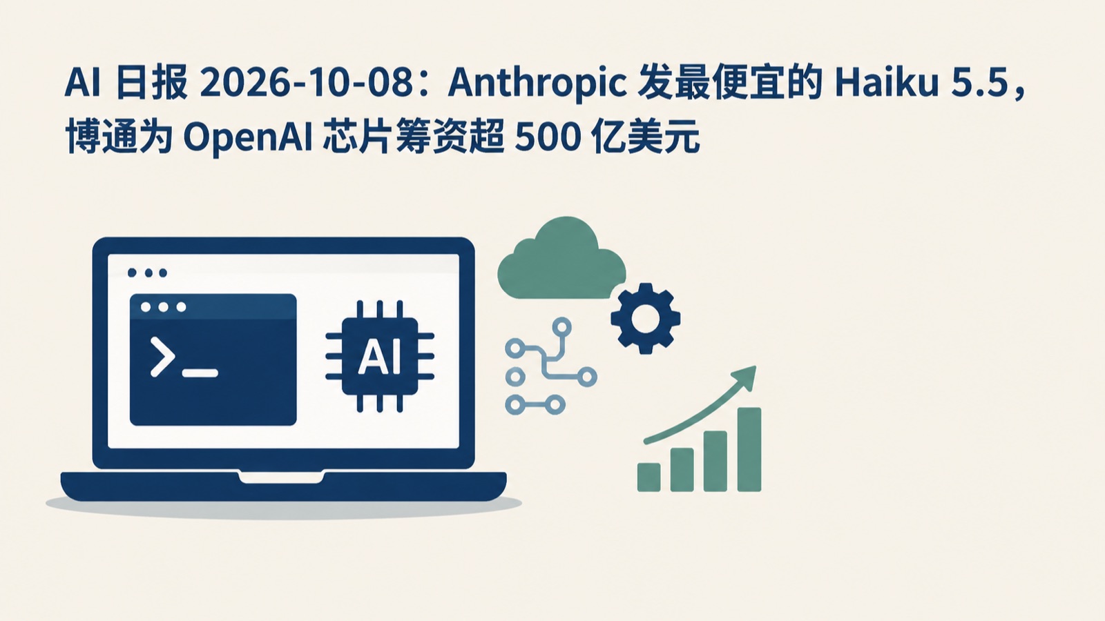 AI 日报 2026-10-08：Anthropic 发最便宜的 Haiku 5.5，博通为 OpenAI 芯片筹资超 500 亿美元-小绵羊的小窝