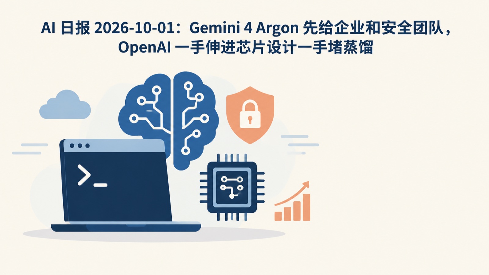 AI 日报 2026-10-01：Gemini 4 Argon 先给企业和安全团队，OpenAI 一手伸进芯片设计一手堵蒸馏-小绵羊的小窝