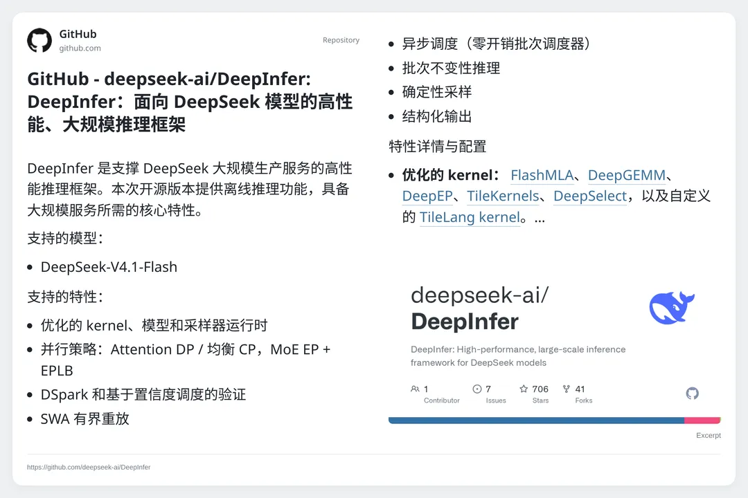 DeepSeek 开源内部推理框架 DeepInfer【AI 早报 2026-10-21】